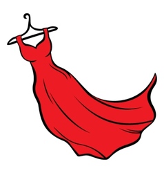 Red dress Red dress vector image