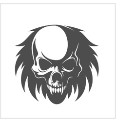 White demon face Royalty Free Vector Image - VectorStock
