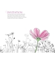 Flower background vector image