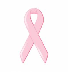 Pink ribbon vector image