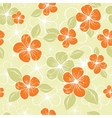 Tropical seamless floral background vector image
