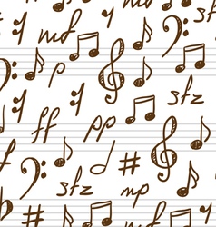 Musical patterns vector image