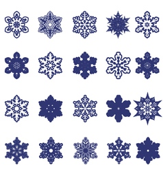 Snowflakes vector image