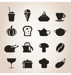 Meal icons7 vector image
