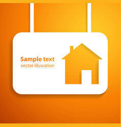 House applique background vector image