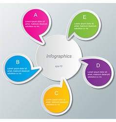 Infographic background vector image