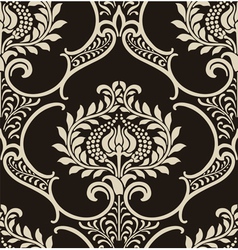 Damask wallpaper vector image