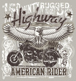 American highways rider vector image