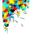 Paint splashes background vector image