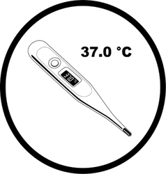 Thermometer37 icon vector image
