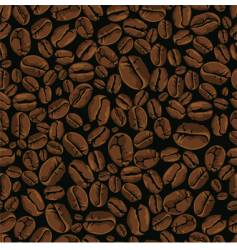 Coffee bean seamless vector image