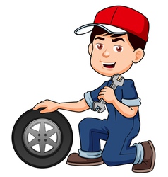 Serviceman vector image