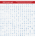 Icon set 342 items vector image