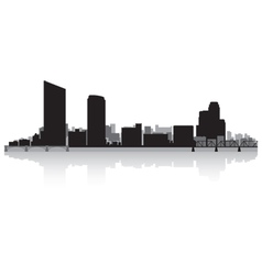 Grand Rapids USA city skyline silhouette vector image