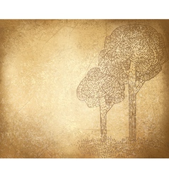 Tree background vector image