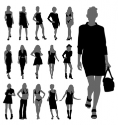 Fashion women vector image