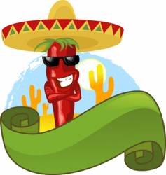 Red chili pepper vector image