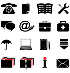 Computer icon set vector image