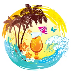 Tropical background vector image
