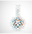 Chemical flask vector image