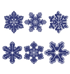 Snowflakes vector image