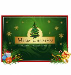 Christmas card vector image