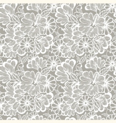 Floral wallpaper pattern vector image