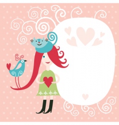 Greeting card vector image