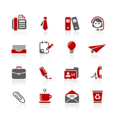 Office and business icons vector image