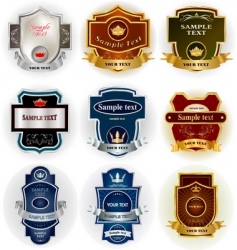 Design elements set vector image