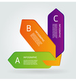 Modern number list infographic banner vector image