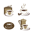 Coffee cup set vector image