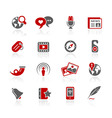 Social media icons vector image