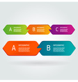 Modern number list infographic banner vector image