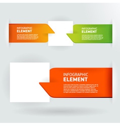 Modern number list infographic banner vector image
