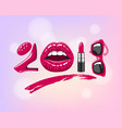 2017 year woman vector image
