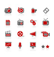 Multimedia icons vector image