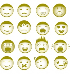Emoticons vector image