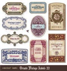 Vintage labels vector image