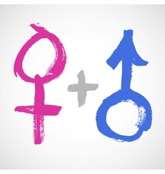 Gender symbols vector image