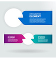 Modern number list infographic banner vector image