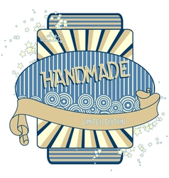 Retro label vector image