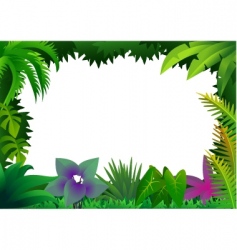 Forest frame vector image