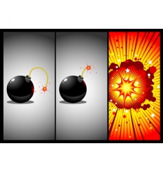Bomb vector image