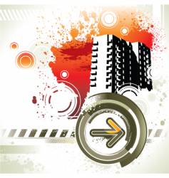 Grunge urban scene vector image