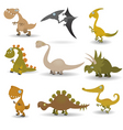Dinosaurs set vector image