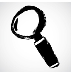 Find icon grunge hand-drawn vector image