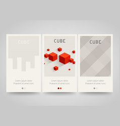 Modern colorful horizontal banners with square Modern colorful horizontal banners with square vector image