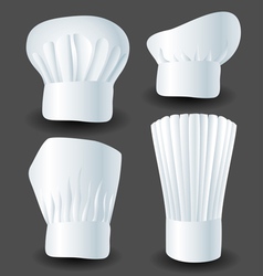 Chef hat set vector image