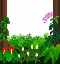 Forest view vector image